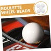 FELTECHELECTR 10pcs Round Roulette Wheel Beads Game Prop for Board
