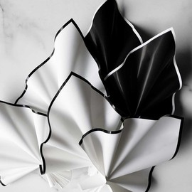 Wrapping Paper Bouquet Set of 40 2 Colors Black and White Packaging Material Large Waterproof Wrapping Paper Flower Paper Wrapping Paper Fashionable Flower Wrapping Paper Wedding Valentine's Day