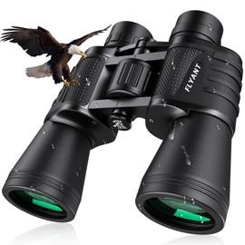 FLYANT 20x50 High Powered Binoculars for Adults Waterproof Compact Binoculars with L...