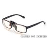 Blue Light Blocking Clip-on/Flip-up Computer Glasses Easy Fits on Frames