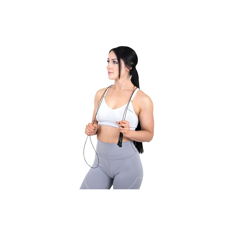 ProsourceFit Speed Jump Rope 10’ Adjustable Length, Super Fast Turning