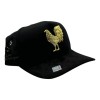 Gorra Big Boss // Puestos Quince Negra Gallo Dorado