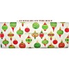 Wilmington Prints GORGEOUS METALLIC CHRISTMAS ORNAMENTS FABRIC 1/2 YD (18"X44")
