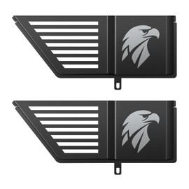 Ehaho Metal Rear Door Pockets, Storage Box Compatible with Jeep Wrangler JL JLU 2/4 Door, 4XE 2018-2025 & Gladiator JT 2020-2025 Accessories Storage Organizer-2PCS