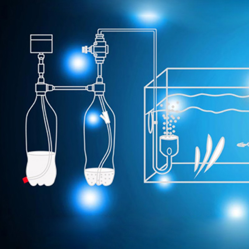 DIY CO2 Generator System Kit D201 Tube Valve Guage For