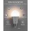 Rechargeable Light Bulbs LED Battery Backup Light Bulb with Remote