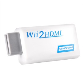 KIKYO Convertidor de Wii a HDMI, Conector de Entrada para Wii AV Multi out Plug x 1 Modo de Salida HDMI Compatible 720P a 60Hz 1080P a 60Hz 1.3 x 2.9 x 0.6in