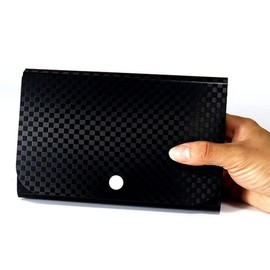 MinnowXY Small File Wallet Receipt Folder Accordion Folder 7-Layer 13-Layer File for Case Waterproof with Self-Adhesive Index WE