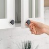 Home Expert Black Cabinet Knobs 15 Pack Solid Kitchen Cabinet
