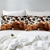 Milk Cow Print Duvet Cover Set King Size, Farmhouse Animal