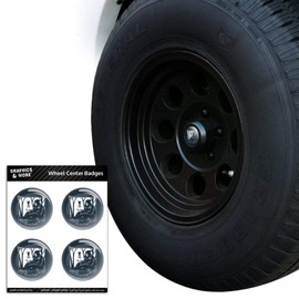 GRAPHICS & MORE Death Grim Reaper Waiting with Hourglass Tire Wheel Center Cap Resin-Topped Badges Stickers
