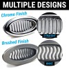 American Shifter Company Billet Chrome Oval AC Air Conditioning Heater