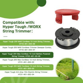 VineHii HT19-401-003-06 Replacement for Hyper Tough Cap Cover Part Compatible with Hyper Tough 20V Max, HT19-401-003-07 Strimg Trimmer,2Pack