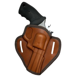 CEBECI ARMS Right Hand Brown Open Top OWB Belt Holster for Ruger GP100 Revolver, 4.2" Barrel