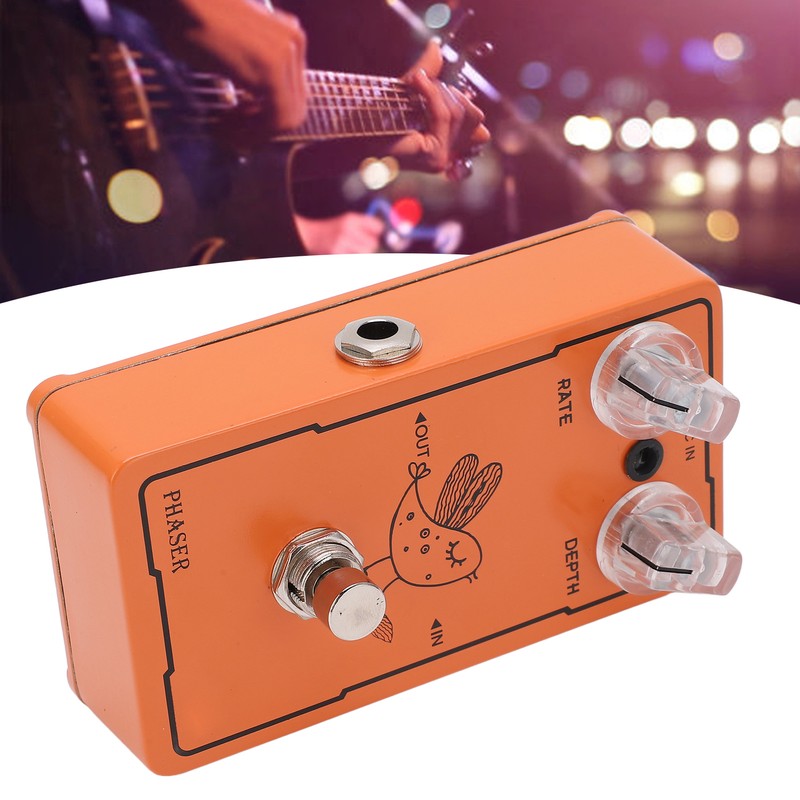Phase Effect Metal Rate Depth Knobs Guitar Monoblock Phaser Pedal