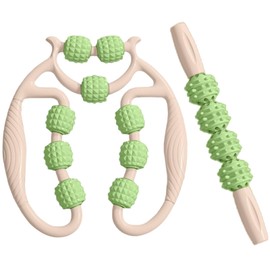 Foam Roller, Myofascial Release, Handheld, Fascia, Foot, Legs, Waist, Neck, Arm, Thighs, Calf Massage, Leg Roller, Stretch, Fitness, Yoga, Roller, Beginner, Indoor, Home, Exercise, Comfort,