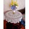 USTIDE Handmade Crochet Tablecloth 100% Cotton Soft Table Cloth Romantic
