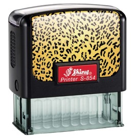Shiny S-854 Self Inking Notary Stamp Louisiana (Cheetah Faceplate)