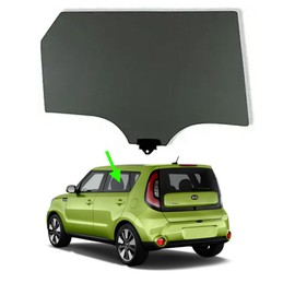 Fits 2014-2019 Kia Soul Driver Left Side Rear Door Window Glass Factory Tinted, DOT approved, Tempered, FD26077YPY