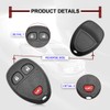 Key Fob Keyless Entry Remote Shell Case Compatible with Silverado