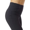 HUE Women's Reversible Denim High Rise Leggings, Deep Blue Wash/Black,