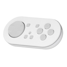 Tangxi Wire Less Bluetooth Controller, Bluetooth Gamepad Keychain Sized Mini Controller for Anki App, Portable Game Controller for Switch, for Wins, for Android, for OS X, for iOS (White)