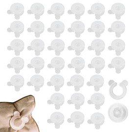 Pluvyze 36 Pairs of Duvet Holders, Duvet Clips, Fixing Duvet, Duvet Snaps, Fixing Duvet in Cover, for Duvet Cover (3.7 cm)