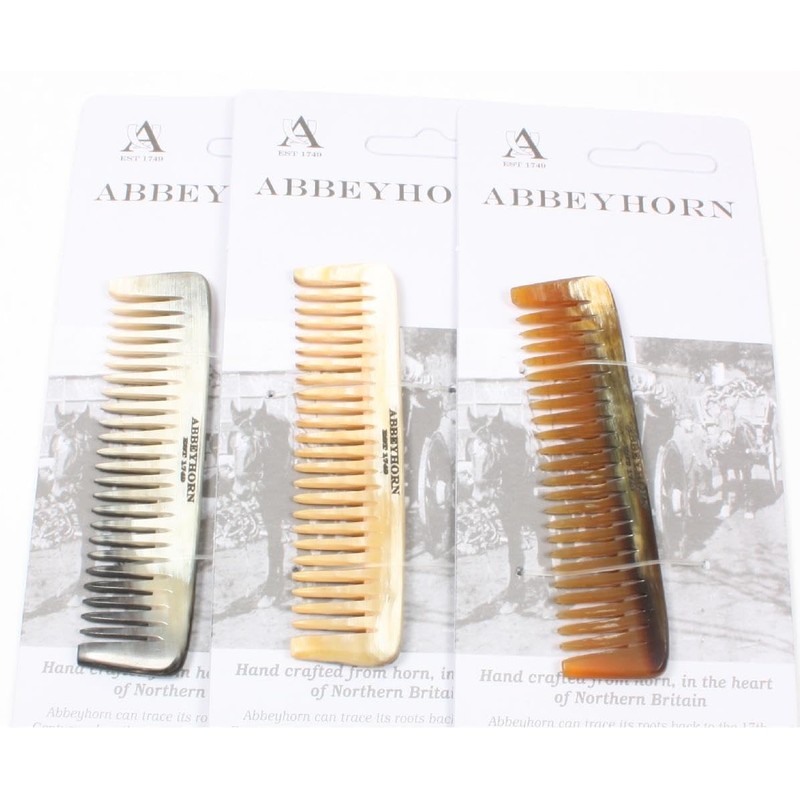Stunning Small Polished Oxhorn Pocket Comb - Perfect for Hair