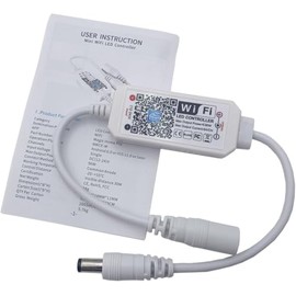 TOPXCDZ LED Smart WiFi Controller Magic Home DC12–24 V Wireless Dimmer Controller, Single Color LED Controller for 2835, 5050, 5630, 5730, LED Strips (WiFi, Single Color)