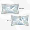 Nautical Coastal Throw Pillow Covers 12x20 Set of 2, Beach