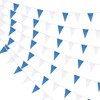 100 Feet Blue & White Pennant Banner Flags String Hanging