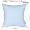 4-Pack Cotton Comfortable Solid Decorative Throw Pillow Case Square Cushion