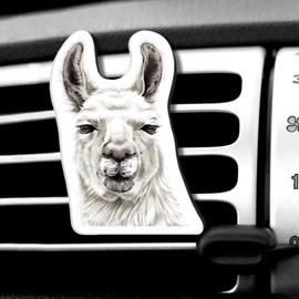 WIRESTER Fresh Scented Car Air Freshener Vent Clip, Decorative Accessories, Interior Decoration for Cars - Llama