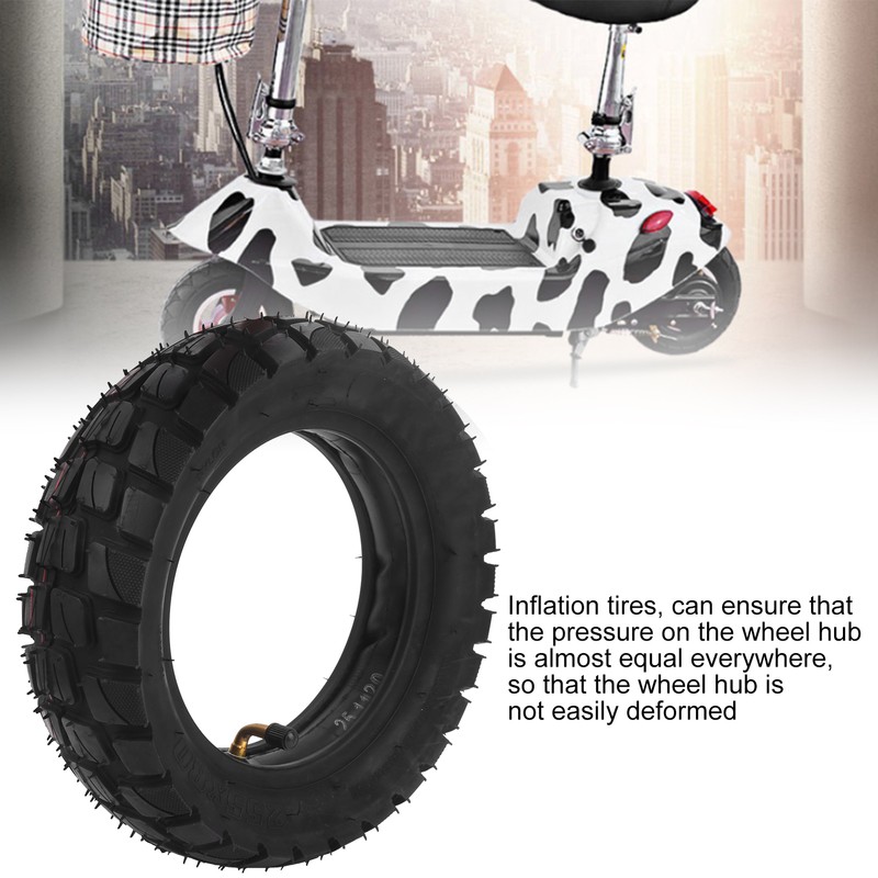10in Electric Scooter Tire with 10x2.5in Inner Tube Inflatable Rubber