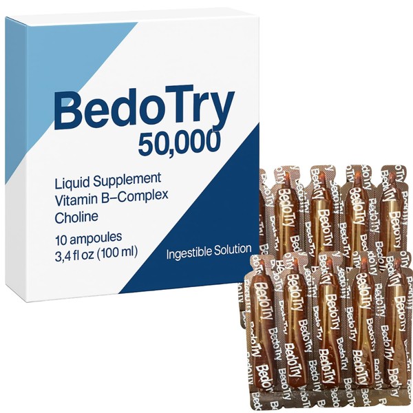 Bedotri BedoTry 50,000 Liquid Vitamin B-Complex Supplement Bedotry Vitaminas Complejo