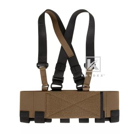 KRYDEX Concealed Carry Low-Vis Ready Chest Rig Elastic Cummerbund Coyote Brown