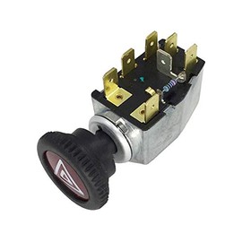 Marketplace Auto Parts Emergency Hazard Flasher Switch - Compatible with 1971-1972 Volkswagen Super Beetle 1.6L 4-Cylinder