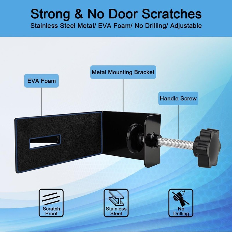 TUPSKY Lock Box Door Mount Bracket, Adjustable Door Hooks for