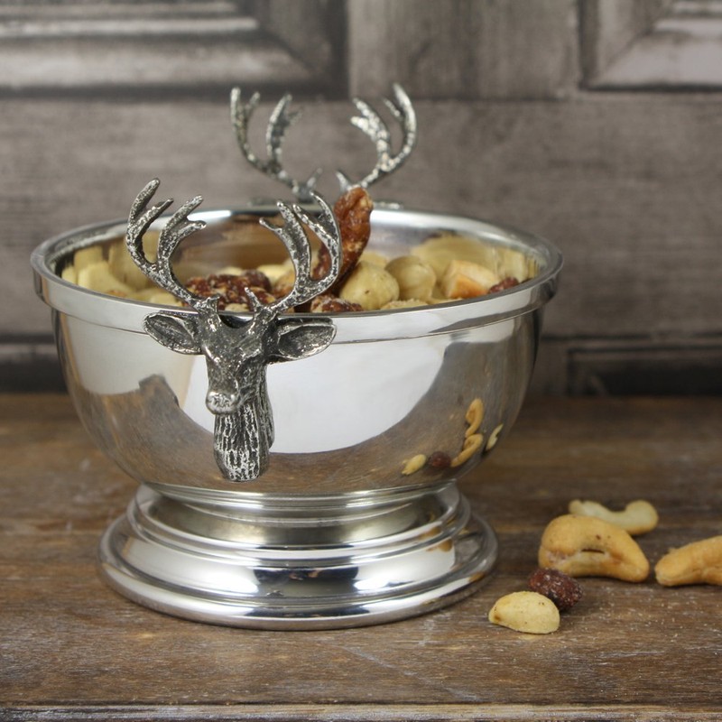 English Pewter Company Stag Head Bowl [STAG003]