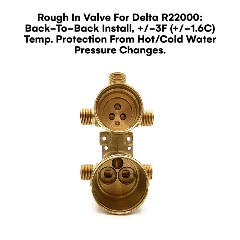 Wood Grip | Shower Faucet Integrated Diverter Rough-in Valve |