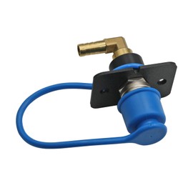 Flush Mount Air Fitting 90 degree female 1 bsp to 10mm Barb compressor tyre inflation tank deflate with Blue Cap