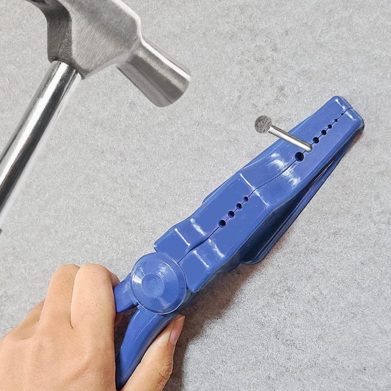 Nail Pliers ABS Compact Size Secure Nails Hammering Nailing Holder