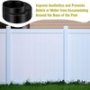 Threlaco 10 Pack Ultra Durable Vinyl Fence Post Donut Heavy-Duty