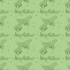 Riley Blake All About Christmas C10797 Green Stamps Cotton Fabric