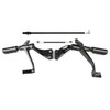 XFMT Motorcycle Black Standard Forward Control Kits W/Footpegs Levers Linkages