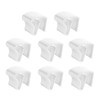 Pack of 8 clamp holders for blinds windows, no drilling,