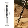 2 Pcs Wood Auger Drill Bits, Cuts Shallow and Deep