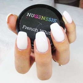 NUGENESIS- Dip Dipping Powder - 1.5oz/jar (French White 1.5oz)