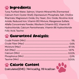 Queen's Cat & NUTRI PLAN - Tuna Based Wet Cat Food Gourmet Can, Tuna & Salmon Recipe, high Protein, Taurine-Rich, no Added preservatives or seasonings- (Pack of 24) 5.64oz