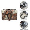Creative Storm Women Leather Crossbody Purse Bags,Fashion Snake Printed Leather
